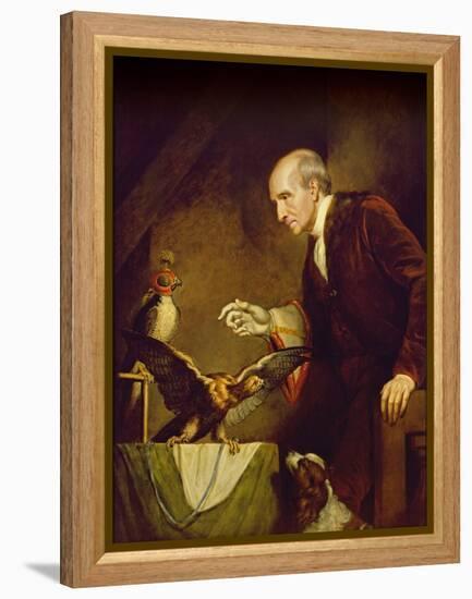 Self Portrait as a Falconer, 1823-James Northcote-Framed Premier Image Canvas