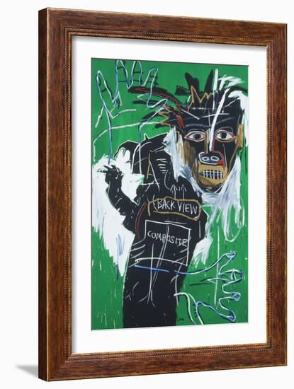 Self-portrait as a Heel Part Two-Jean-Michel Basquiat-Framed Giclee Print