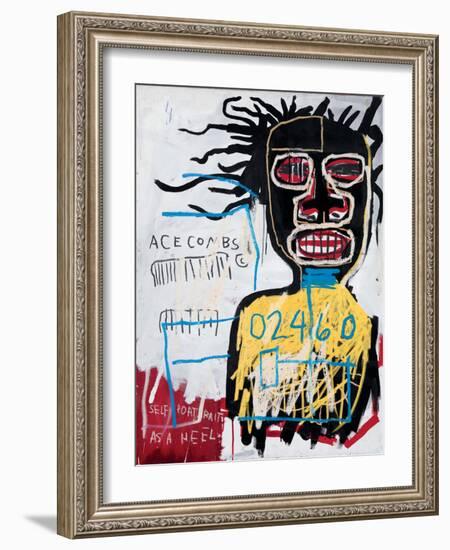 Self-Portrait as a Heel-Jean-Michel Basquiat-Framed Giclee Print