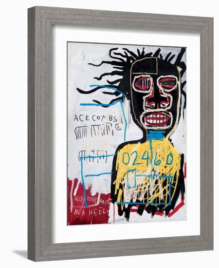 Self-Portrait as a Heel-Jean-Michel Basquiat-Framed Giclee Print