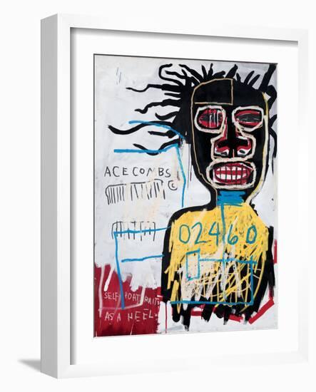 Self-Portrait as a Heel-Jean-Michel Basquiat-Framed Giclee Print