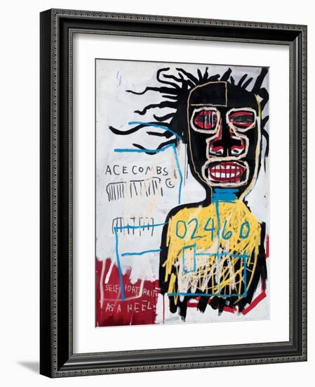 Self-Portrait as a Heel-Jean-Michel Basquiat-Framed Giclee Print