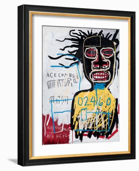 Self-Portrait as a Heel-Jean-Michel Basquiat-Framed Giclee Print