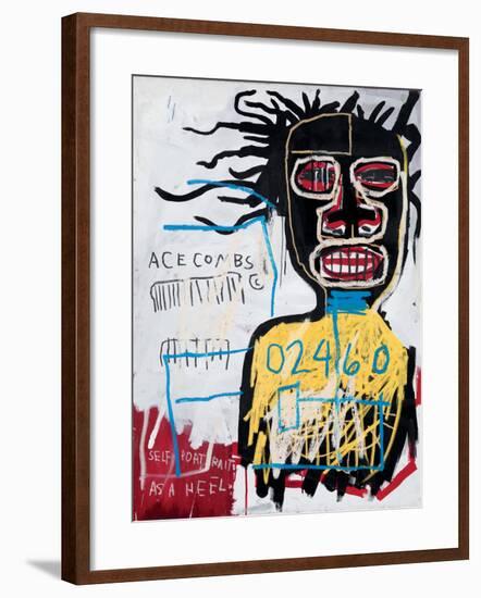 Self-Portrait as a Heel-Jean-Michel Basquiat-Framed Giclee Print