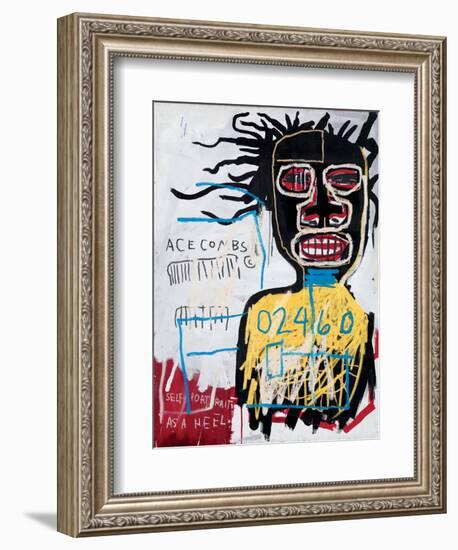 Self-Portrait as a Heel-Jean-Michel Basquiat-Framed Giclee Print