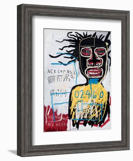 Self-Portrait as a Heel-Jean-Michel Basquiat-Framed Giclee Print