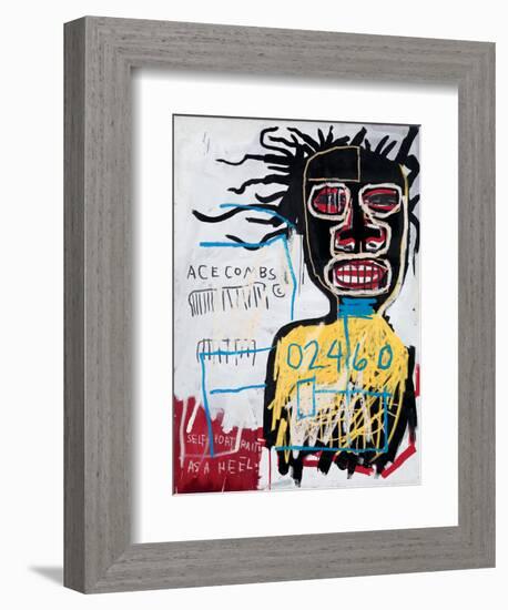 Self-Portrait as a Heel-Jean-Michel Basquiat-Framed Giclee Print