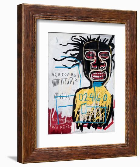 Self-Portrait as a Heel-Jean-Michel Basquiat-Framed Giclee Print