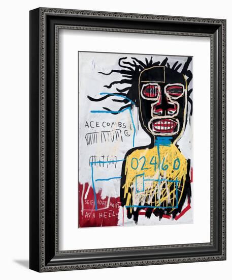 Self-Portrait as a Heel-Jean-Michel Basquiat-Framed Giclee Print