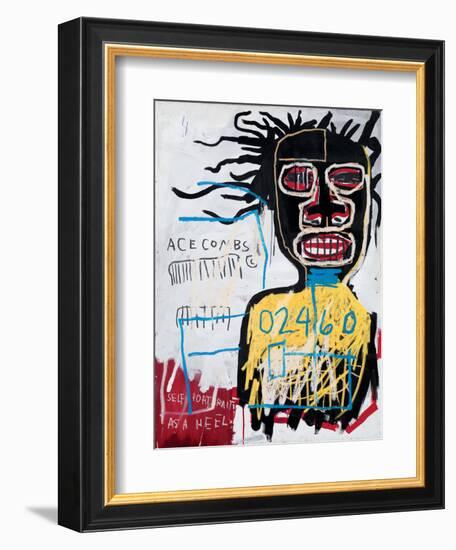 Self-Portrait as a Heel-Jean-Michel Basquiat-Framed Giclee Print