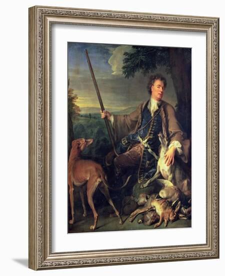 Self Portrait as a Hunter, 1699-Alexandre-Francois Desportes-Framed Giclee Print