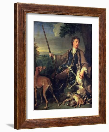 Self Portrait as a Hunter, 1699-Alexandre-Francois Desportes-Framed Giclee Print