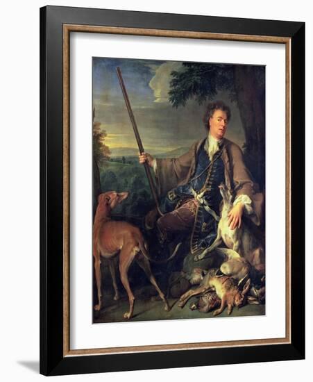 Self Portrait as a Hunter, 1699-Alexandre-Francois Desportes-Framed Giclee Print