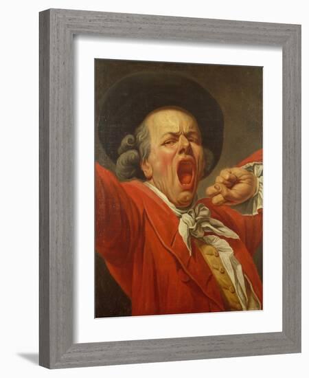 Self Portrait as a Yawning Man, 1791-Joseph Ducreux-Framed Giclee Print