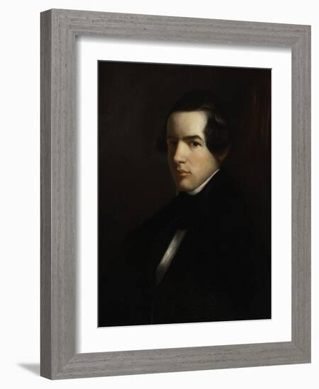 Self Portrait as a Young Man, 1830-39-George Henry Durrie-Framed Giclee Print