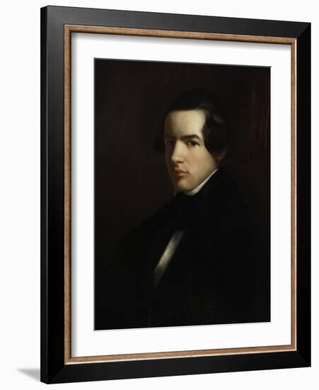 Self Portrait as a Young Man, 1830-39-George Henry Durrie-Framed Giclee Print