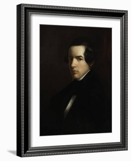 Self Portrait as a Young Man, 1830-39-George Henry Durrie-Framed Giclee Print