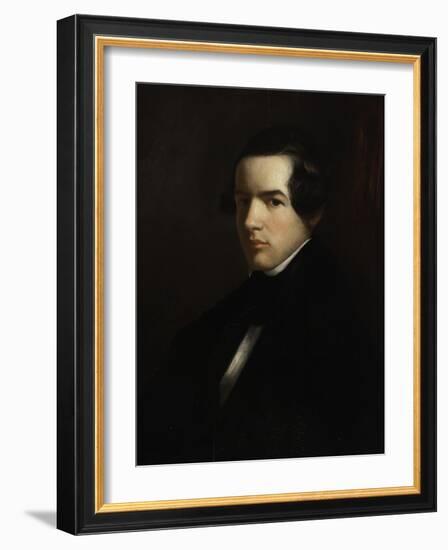 Self Portrait as a Young Man, 1830-39-George Henry Durrie-Framed Giclee Print