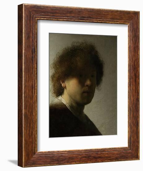 Self Portrait as a Young Man, C.1628-Rembrandt van Rijn-Framed Giclee Print