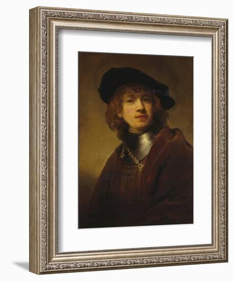 Self-Portrait as a Young Man-Rembrandt van Rijn-Framed Giclee Print