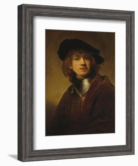 Self-Portrait as a Young Man-Rembrandt van Rijn-Framed Giclee Print