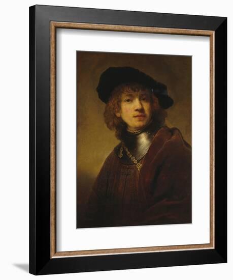 Self-Portrait as a Young Man-Rembrandt van Rijn-Framed Giclee Print