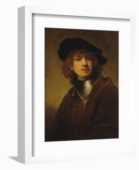 Self-Portrait as a Young Man-Rembrandt van Rijn-Framed Giclee Print