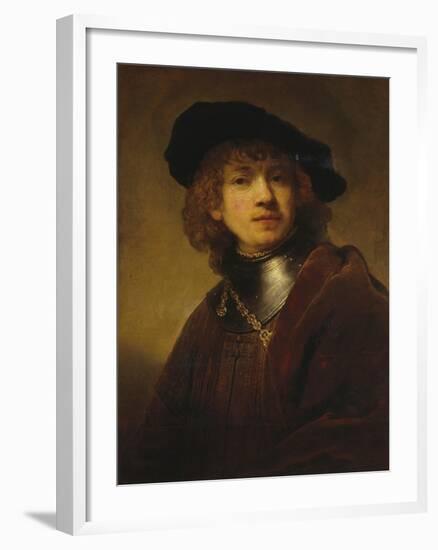 Self-Portrait as a Young Man-Rembrandt van Rijn-Framed Giclee Print