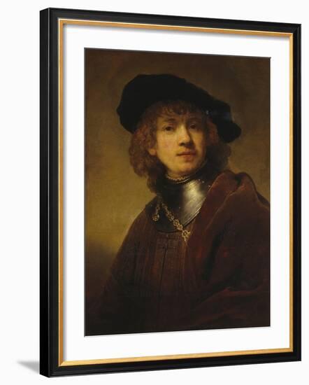 Self-Portrait as a Young Man-Rembrandt van Rijn-Framed Giclee Print