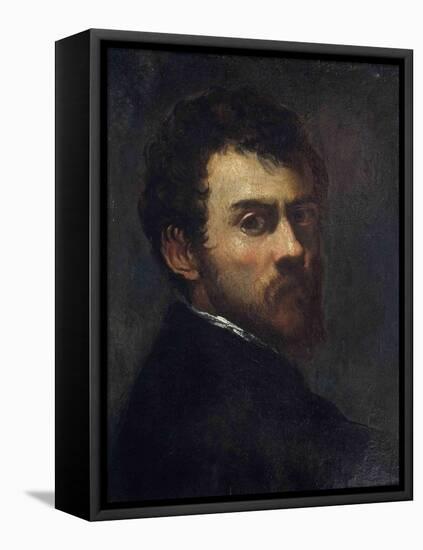 Self-Portrait as a Young Man-Jacopo Tintoretto-Framed Premier Image Canvas