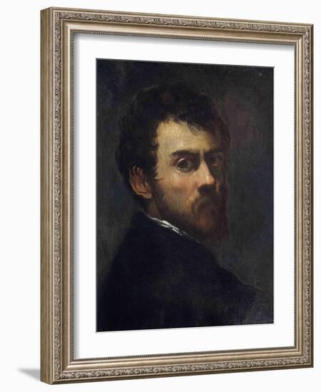Self-Portrait as a Young Man-Jacopo Tintoretto-Framed Giclee Print