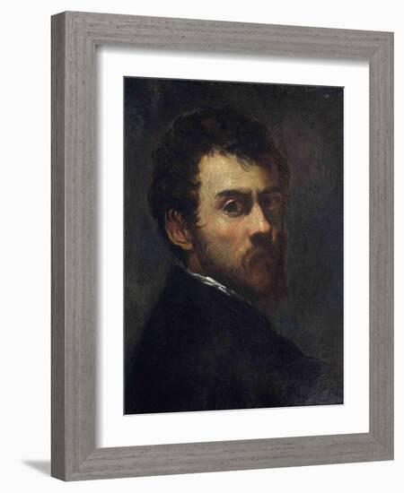 Self-Portrait as a Young Man-Jacopo Tintoretto-Framed Giclee Print