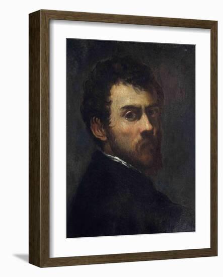 Self-Portrait as a Young Man-Jacopo Tintoretto-Framed Giclee Print