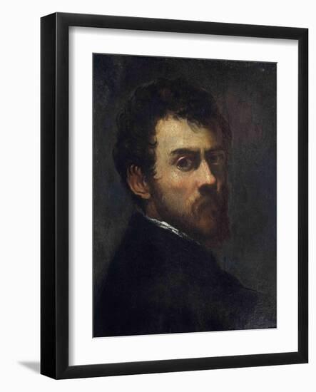 Self-Portrait as a Young Man-Jacopo Tintoretto-Framed Giclee Print