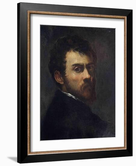 Self-Portrait as a Young Man-Jacopo Tintoretto-Framed Giclee Print