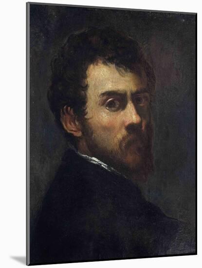 Self-Portrait as a Young Man-Jacopo Tintoretto-Mounted Giclee Print