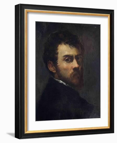 Self-Portrait as a Young Man-Jacopo Tintoretto-Framed Giclee Print