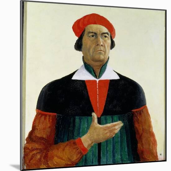 Self Portrait as an Artist, 1933-Kasimir Malevich-Mounted Giclee Print