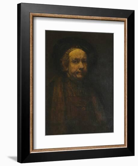 Self-Portrait as an Old Man-Rembrandt van Rijn-Framed Giclee Print