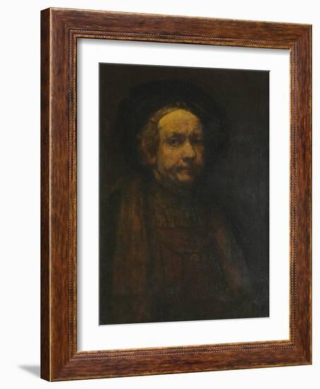 Self-Portrait as an Old Man-Rembrandt van Rijn-Framed Giclee Print
