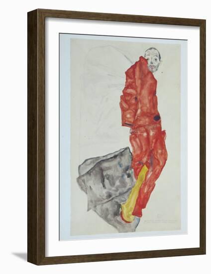 Self-Portrait as Prisoner, 1912-Egon Schiele-Framed Collectable Print