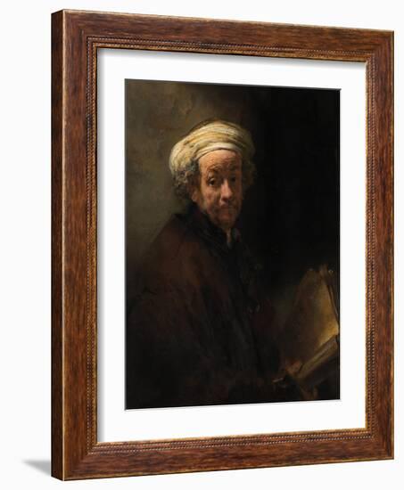 Self Portrait as the Apostle Paul, Ca 1661-Rembrandt van Rijn-Framed Giclee Print