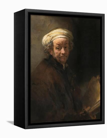 Self-Portrait as the Apostle Paul-Rembrandt van Rijn-Framed Premier Image Canvas