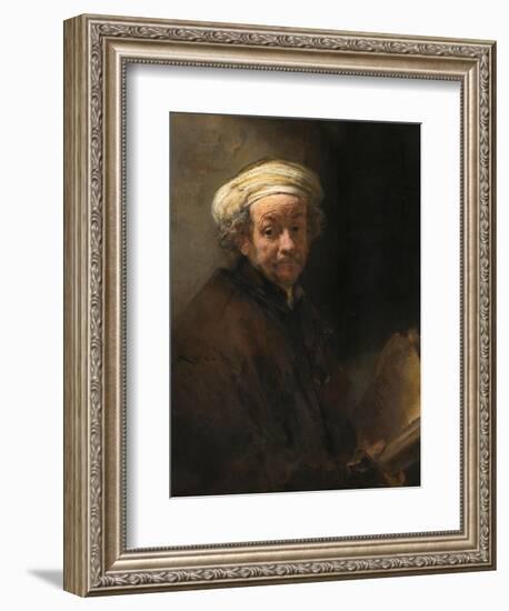 Self-Portrait as the Apostle Paul-Rembrandt van Rijn-Framed Giclee Print