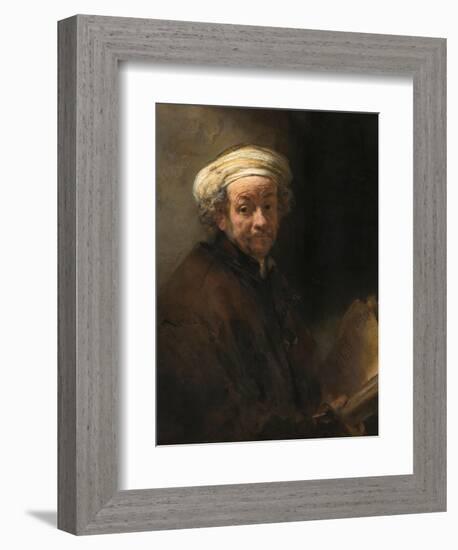 Self-Portrait as the Apostle Paul-Rembrandt van Rijn-Framed Giclee Print