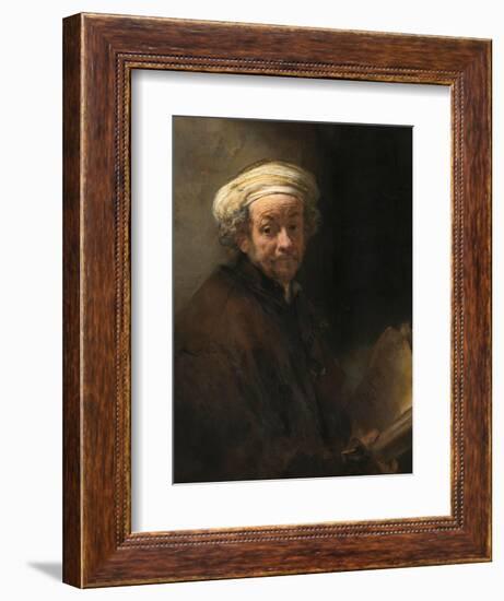 Self-Portrait as the Apostle Paul-Rembrandt van Rijn-Framed Giclee Print