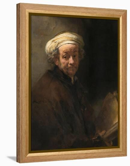 Self-Portrait as the Apostle Paul-Rembrandt van Rijn-Framed Premier Image Canvas