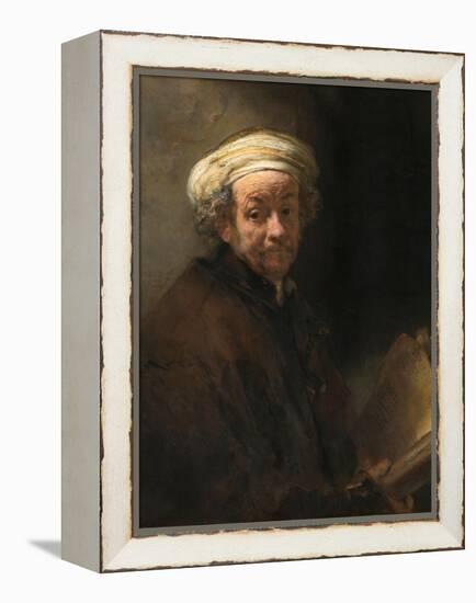 Self-Portrait as the Apostle Paul-Rembrandt van Rijn-Framed Premier Image Canvas