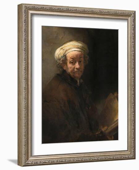 Self-Portrait as the Apostle Paul-Rembrandt van Rijn-Framed Giclee Print