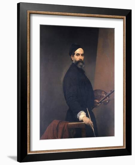 Self-Portrait at Age 57-Francesco Hayez-Framed Giclee Print